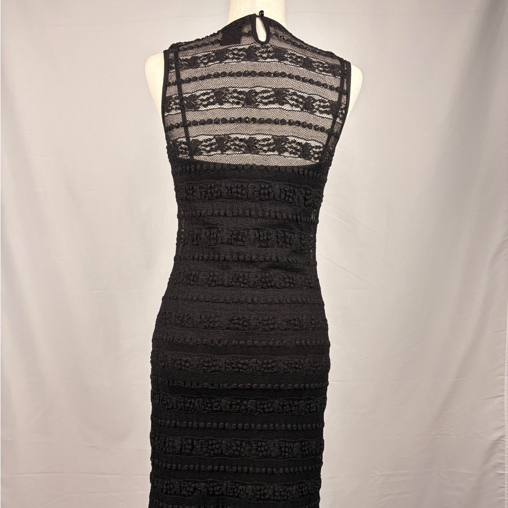 Ralph by Ralph Lauren Black Lace Sleeveless Sheath Dress S - Picture 3 of 5